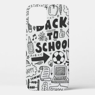 Funda Para iPhone 12 elemento de la escuela de dibujo manual