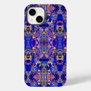 Funda Para iPhone 14 De Case-Mate Elementos abstractos azules lindos