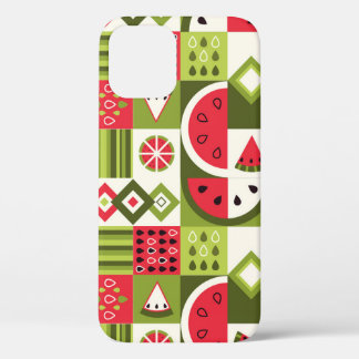 Funda Para iPhone 12 Elementos decorativos de la sandía Impresión de ar