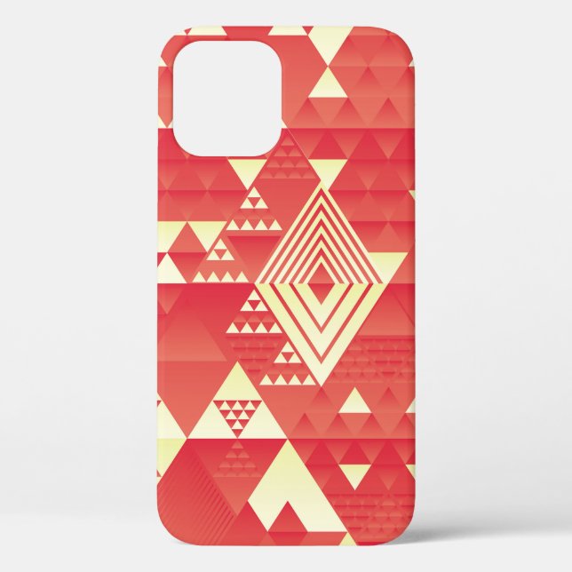 Funda De Case-Mate Para iPhone Elementos geométricos decorativos, abstractos vint (Reverso )
