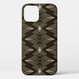 Funda Para iPhone 12 Elementos geométricos, ornamento vintage sin costu