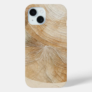 Funda Para iPhone 15 Elementos Naturales Neutrales Airy Bohemian Boho