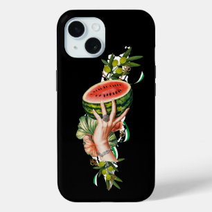 Funda Para iPhone 15 Elementos palestinos tradicionales en el mapa pale