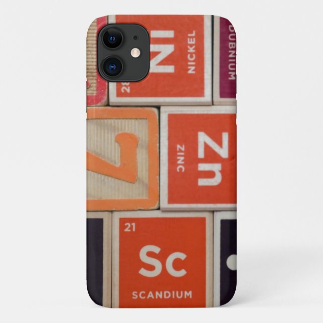Funda De Case-Mate Para iPhone Elementos periódicos Ciencia del zinc (Reverso)