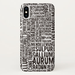 Funda Para iPhone X Elementos químicos...