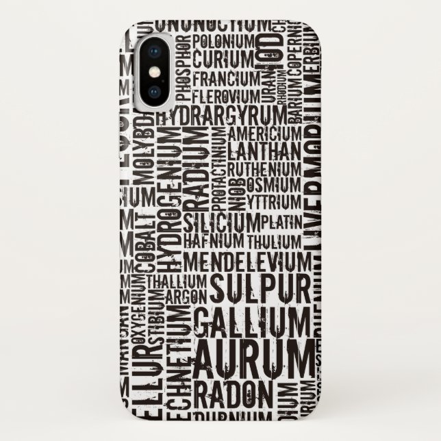 Funda De Case-Mate Para iPhone Elementos químicos... (Reverso)