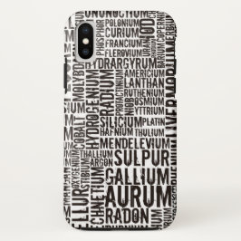 Funda Para iPhone X Elementos químicos...