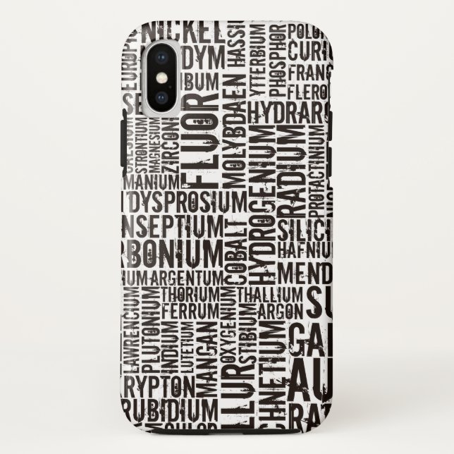 Funda De Case-Mate Para iPhone Elementos químicos... (Reverso)