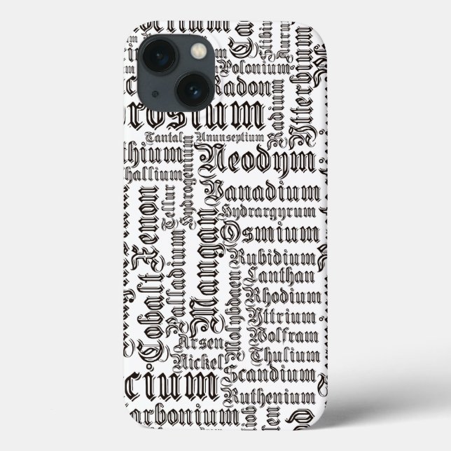 Funda De Case-Mate Para iPhone Elementos químicos (Reverso)