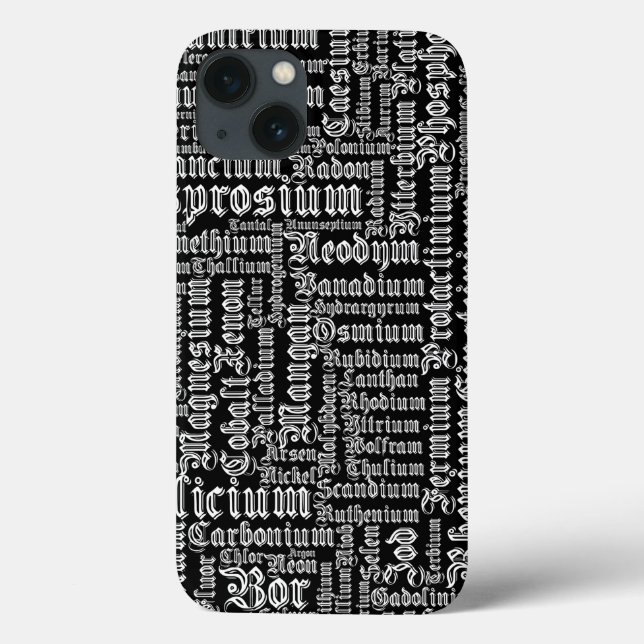 Funda De Case-Mate Para iPhone Elementos químicos (Reverso)