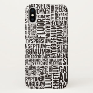 Funda Para iPhone X Elementos químicos...