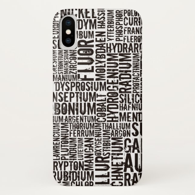 Funda De Case-Mate Para iPhone Elementos químicos... (Reverso)