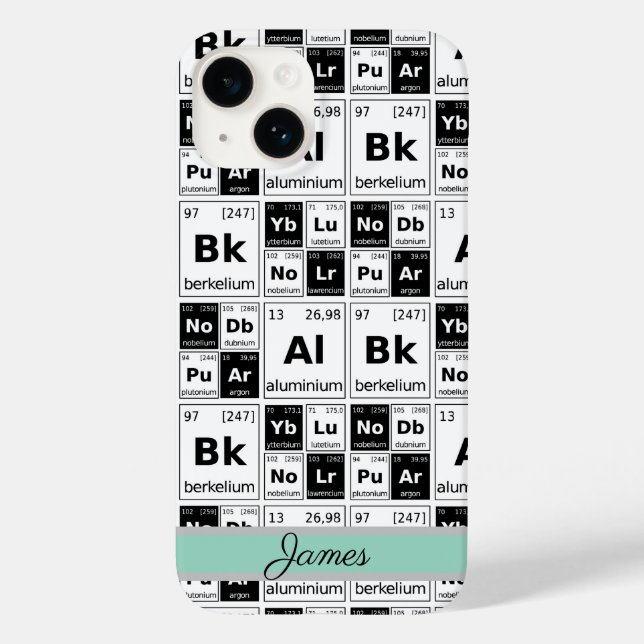 Funda De Case-Mate Para iPhone Elementos Químicos  (Reverso )
