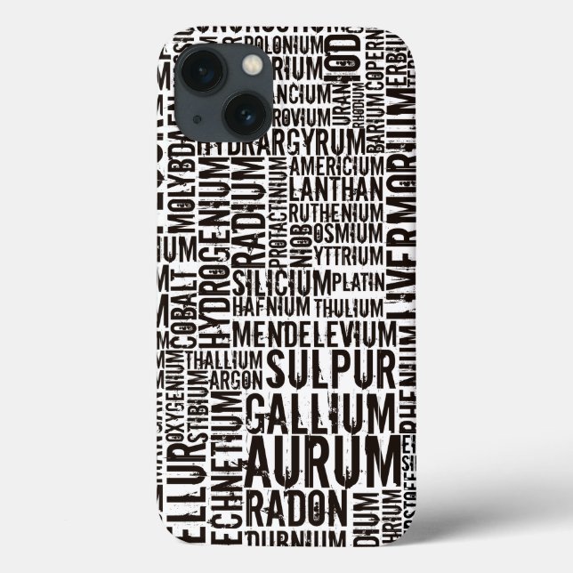 Funda De Case-Mate Para iPhone Elementos químicos (Reverso)