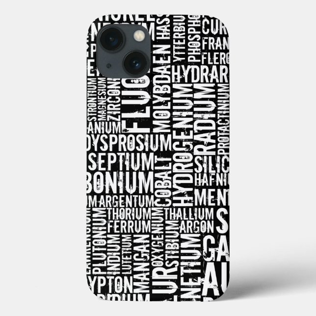 Funda De Case-Mate Para iPhone Elementos químicos... Estuche para iPhone de mader (Reverso)