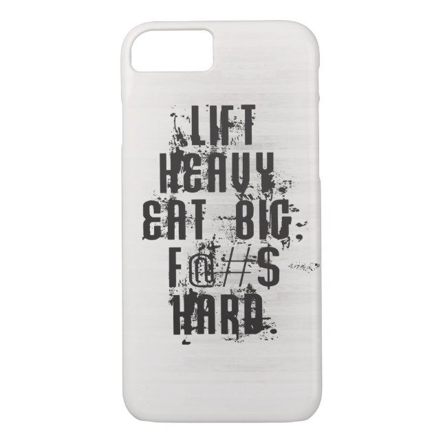 Funda De Case-Mate Para iPhone Elevar fuerte, comer grande (Reverso)