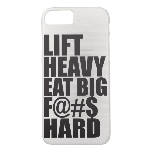 Funda De Case-Mate Para iPhone Elevar fuerte, comer grande (Reverso)