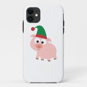Funda Para iPhone 11 Elf Navidades de cerdo