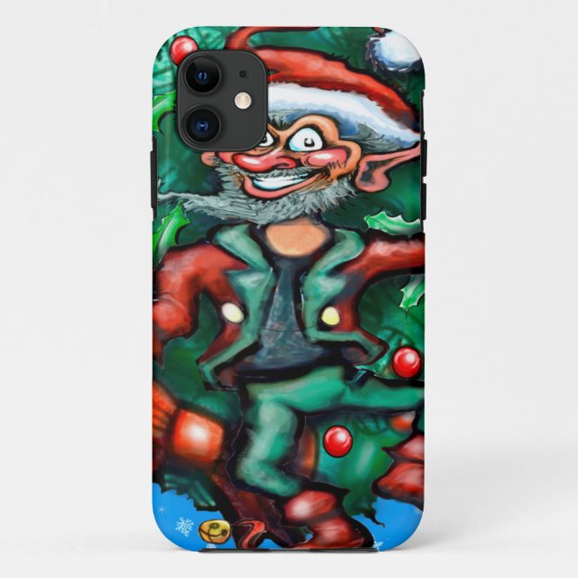 Funda De Case-Mate Para iPhone Elf Wreath (Reverso)
