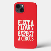 Elige un payaso espera un circo Anti Trump Polític