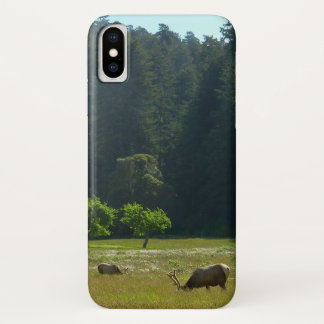 Funda Para iPhone X Elk Meadow en el parque nacional de Redwood