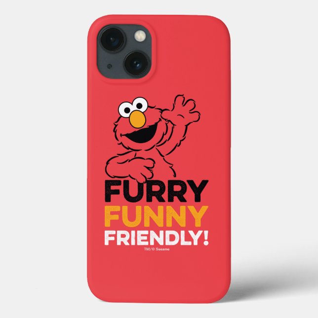 Funda De Case-Mate Para iPhone Elmo | Furry Funny Friendly (Reverso)