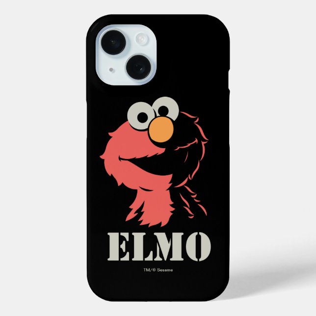 Funda De Case-Mate Para iPhone Elmo Half (Reverso )