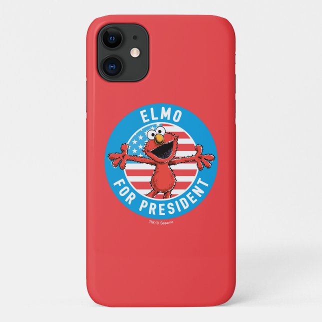 Funda De Case-Mate Para iPhone Elmo para presidente - Bandera (Reverso)