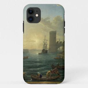 Funda Para iPhone 11 Embarque de la Reina de Saba - Claude Lorrain