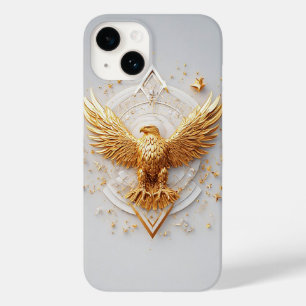 Funda Para iPhone 14 De Case-Mate Emblema de Águila Dorada con Estrellas Decorativas