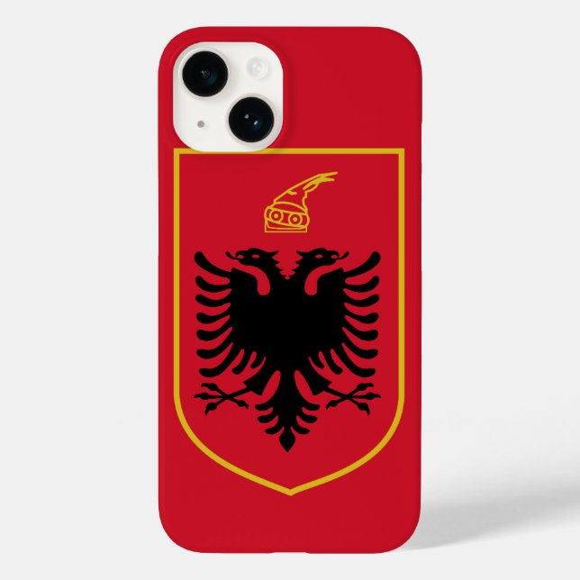 Funda De Case-Mate Para iPhone emblema de albania (Reverso )