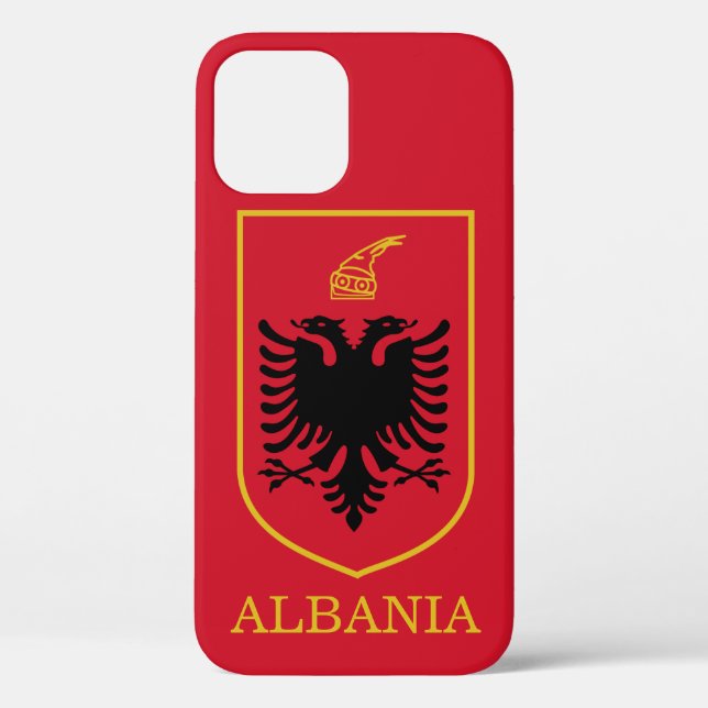 Funda De Case-Mate Para iPhone emblema de albania (Reverso )