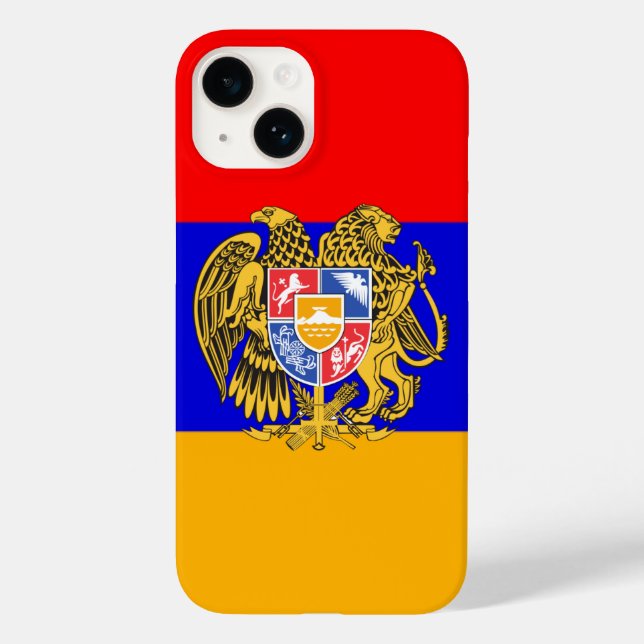 Funda De Case-Mate Para iPhone emblema de armenia (Reverso )