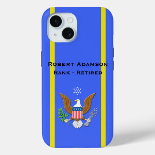 Funda Para iPhone 15 Emblema de defensa de la Fuerza Aérea Militar pers