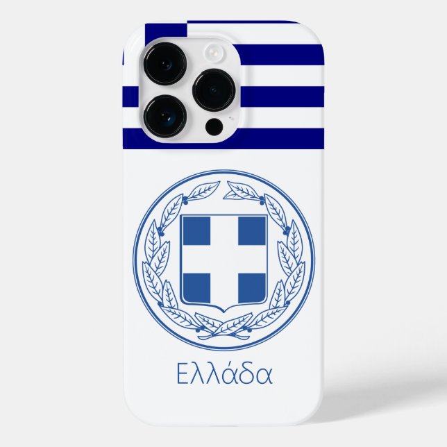 Funda De Case-Mate Para iPhone emblema de grecia (Reverso )