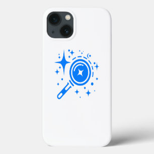 Funda Para iPhone 13 emblema de IA Estrellas de Twinkle, faro de la era