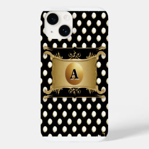 Funda Para iPhone 14 De Case-Mate Emblema de oro elegante sobre lunares
