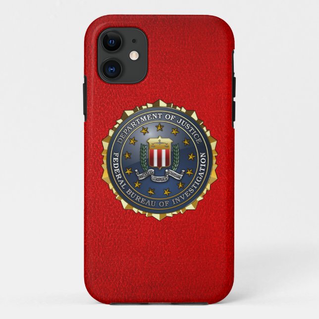 Funda De Case-Mate Para iPhone Emblema del FBI (Reverso)