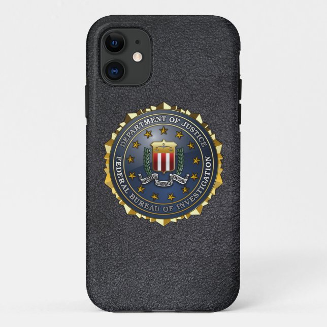 Funda De Case-Mate Para iPhone Emblema del FBI (Reverso)