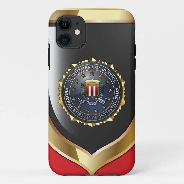 Funda De Case-Mate Para iPhone Emblema del FBI (Reverso)