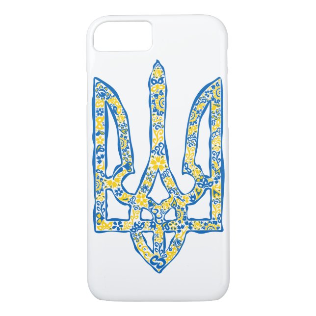 Funda De Case-Mate Para iPhone Emblema nacional ucraniano trident tryzub (Reverso)