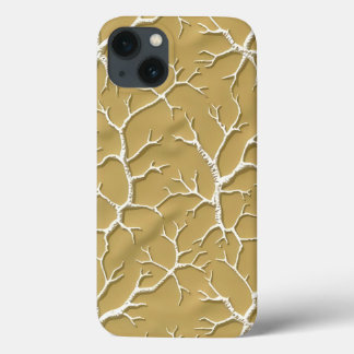 Funda Para iPhone 13 Embossed Khaki Branch iPhone Case Design