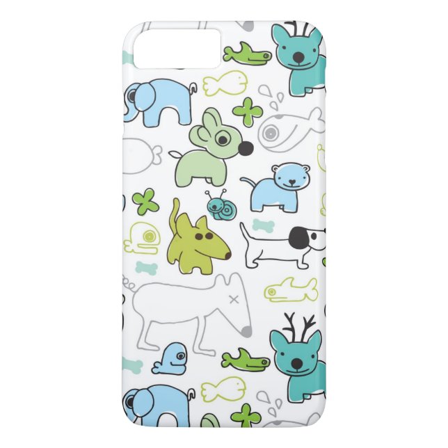 Funda De Case-Mate Para iPhone embroma el modelo animal del fondo (Reverso)