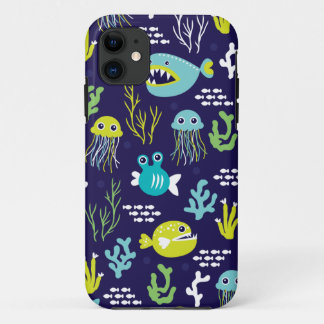 Funda Para iPhone 11 Embroma el modelo marino del ilustracion de los