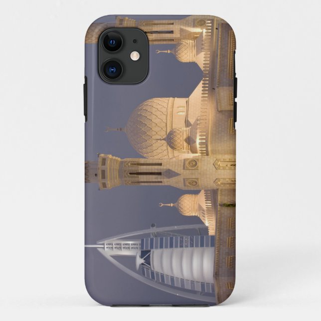 Funda De Case-Mate Para iPhone Emiratos Árabes Unidos, Dubai. Mezquita por la noc (Reverso)