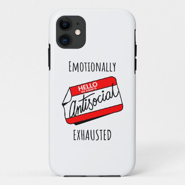 Funda De Case-Mate Para iPhone Emocionalmente agotada (Reverso)