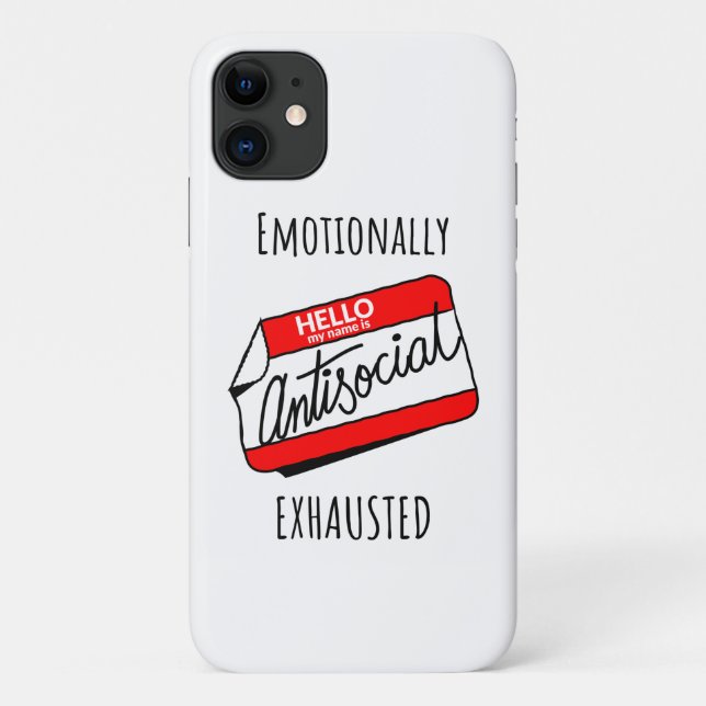 Funda De Case-Mate Para iPhone Emocionalmente agotada (Reverso)