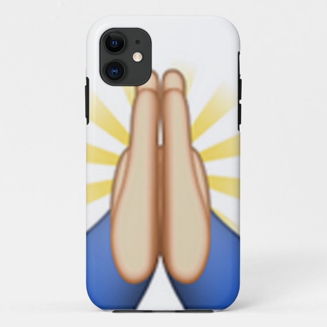 Funda De Case-Mate Para iPhone emoji de oración (Reverso)