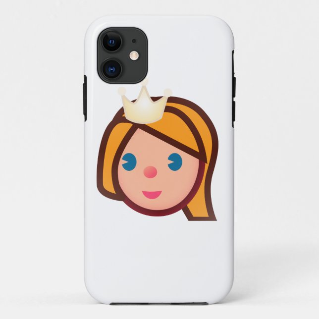 Funda De Case-Mate Para iPhone emoji de princesa (Reverso)