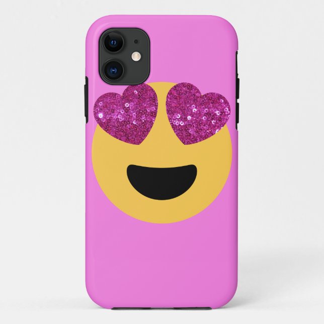 Funda De Case-Mate Para iPhone emoji del ojo del corazón (Reverso)
